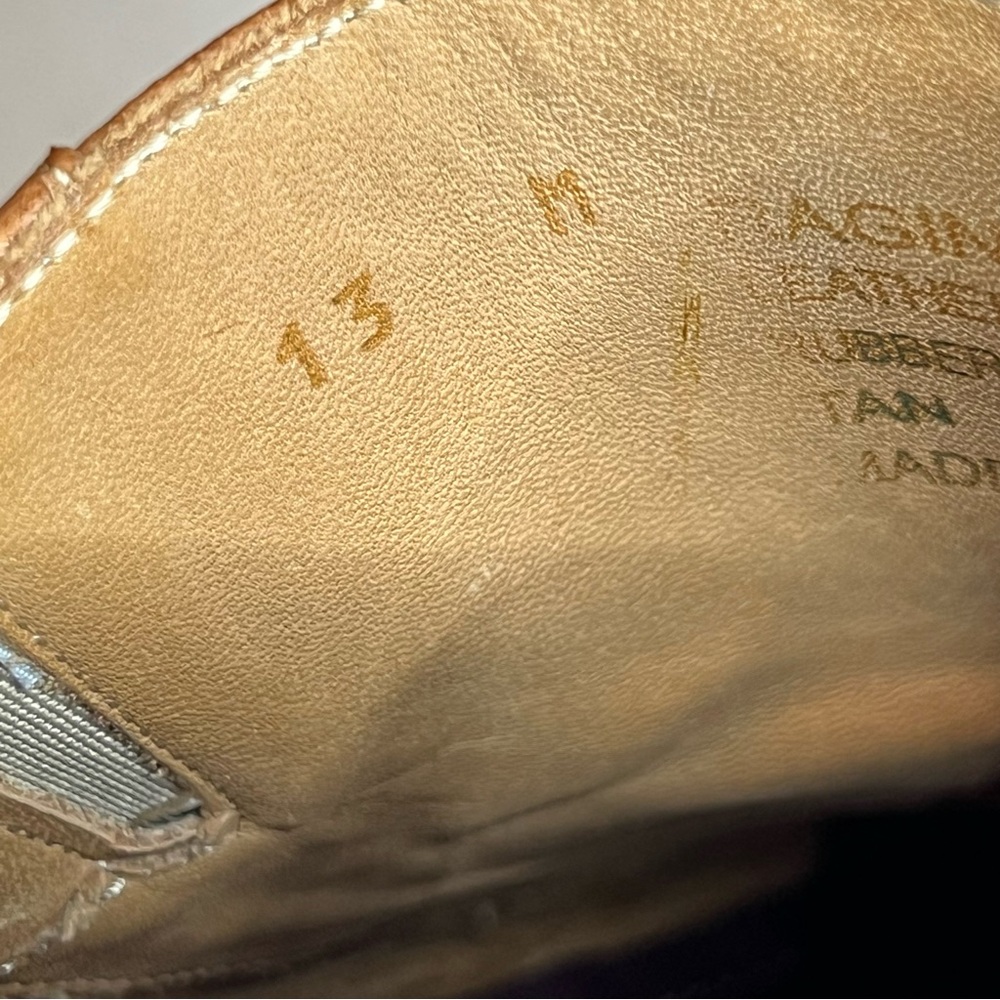 Bruno Magli Raging Collection Made in Italy Tan Leather Loafers Sz 13 Summer - Picture 2 of 16